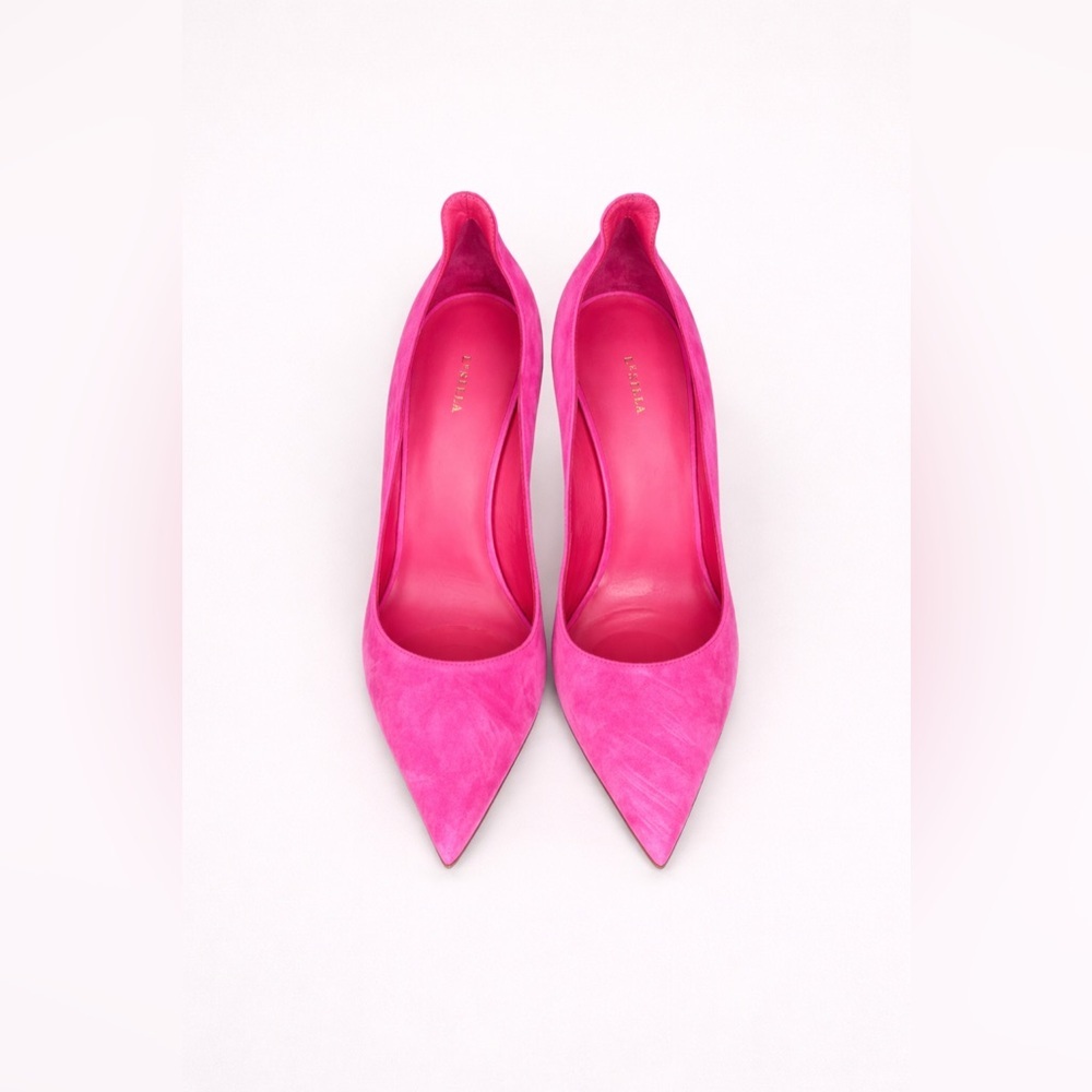 LeSilla Hot Pink Pointed Toe Heels